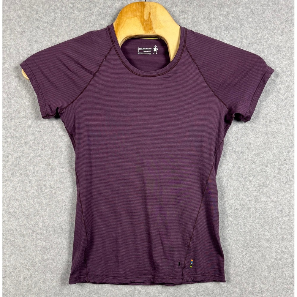 Smartwool T Shirt Women S Purple Merino Wool Blend Base Layer Raglan